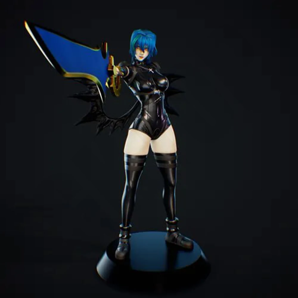 

1/24 Scale Belle Xenovia Quarta Warrior Resin Figure Model Kit Unassembled Unpainted DIY Collectible Miniature Hobby Toy
