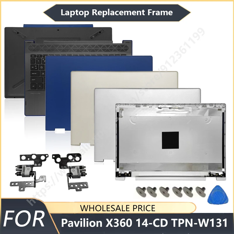 

NEW For HP Pavilion X360 14-CD 14M-CD TPN-W131 Laptop LCD Back Cover Front Bezel Palmrest Bottom Case Keyboard hinge