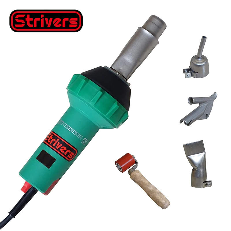 220V 1600W Hot Air Guns Plastic Welders PVC Welding Machine With Auto Cooling And Temperature Display