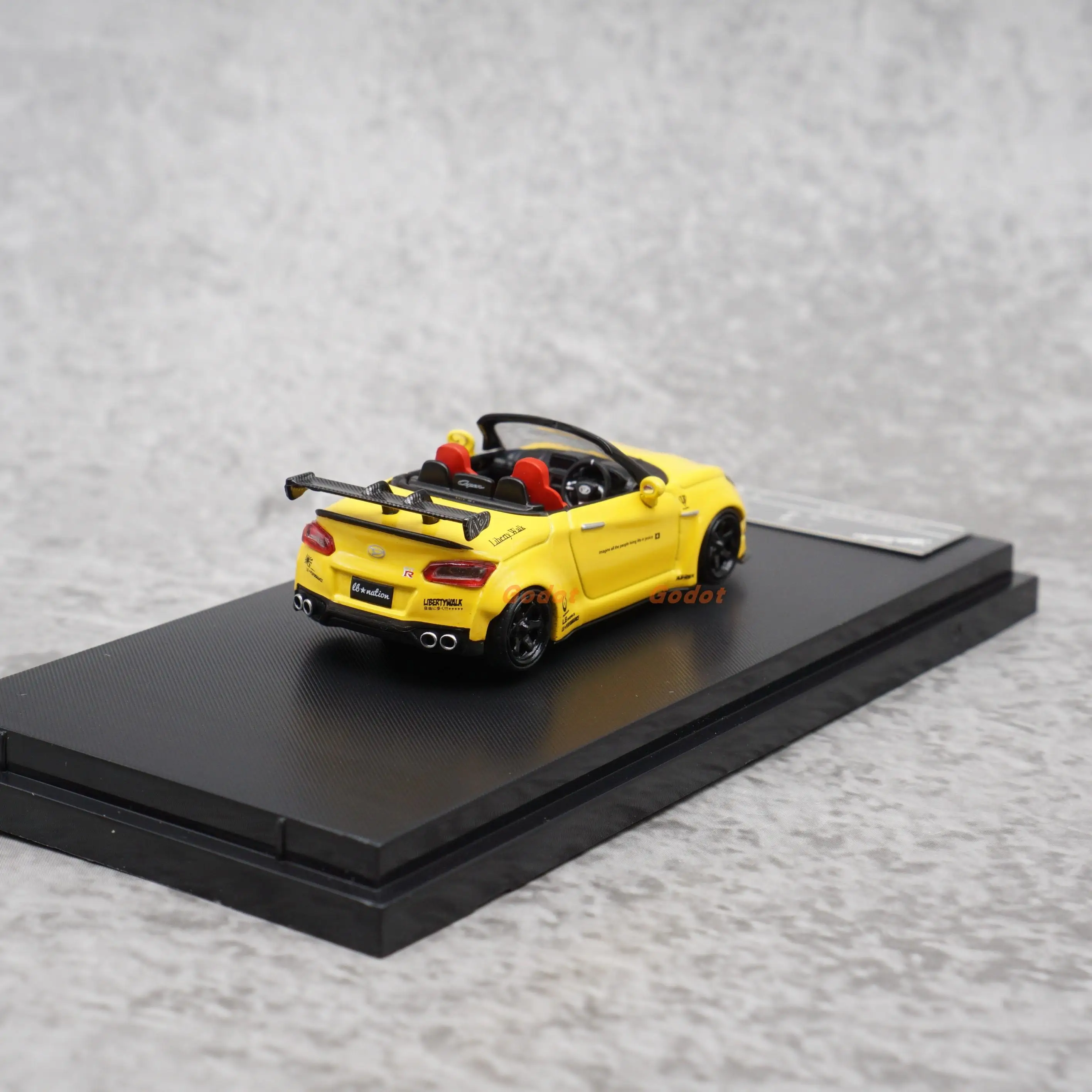 1:64 Nissan GTR LB Copen LA400 GT-K alloy model car decoration