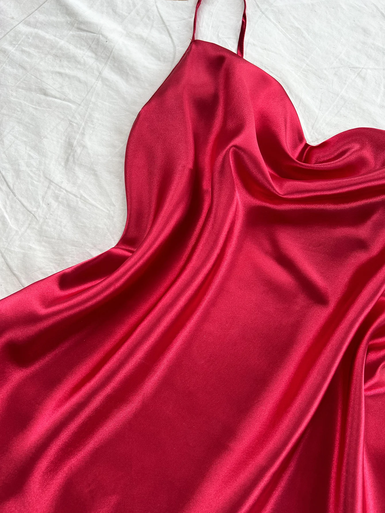 Nuevo conjunto de ropa de dormir de color sólido, pantalones cortos sexys y cómodos con cuello halter, conjunto de pijama de 6 piezas para mujer