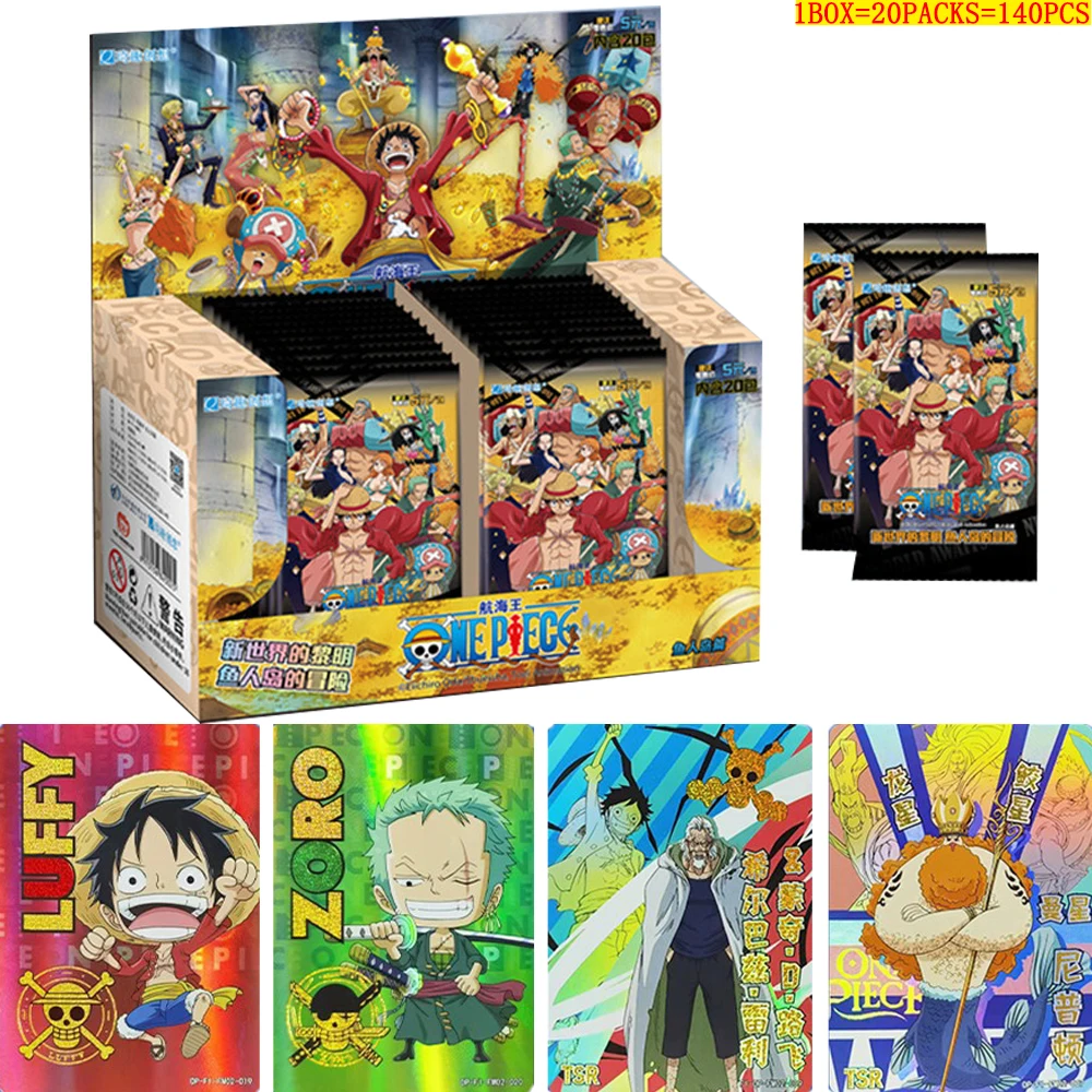 

Newest Edition One Piece Anime Film Cartoon Character Luffy Zoro Sanji Nami Collectible Cards Children's Gift Game Birthday Toy