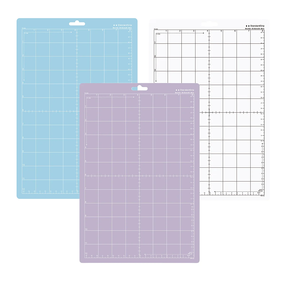 8x12in Cutting Mat for Silhouette Portrait,Standard/Light/Strong Adhesive Sticky Cut Mats for Silhouette Portrait