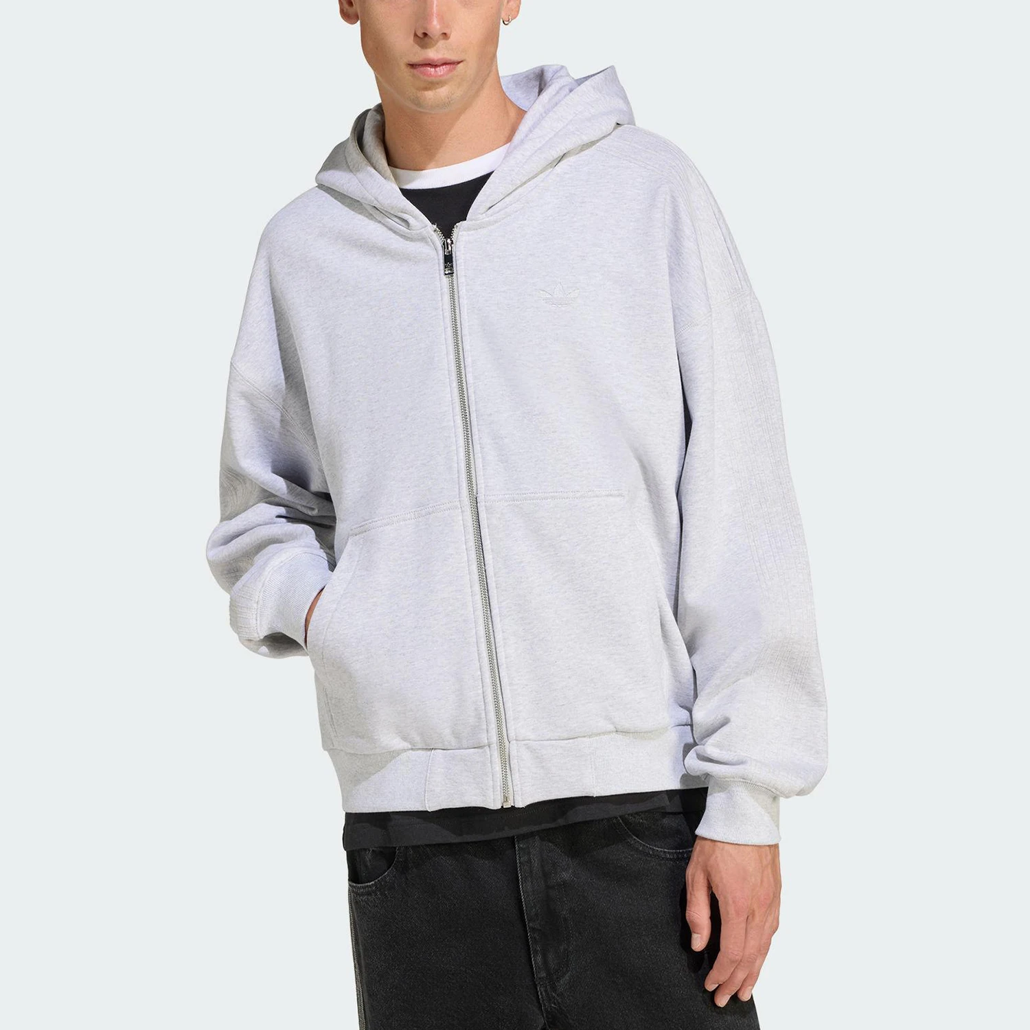 

Оригинальная мужская повседневная куртка Adidas Clover свободного кроя с капюшоном JW1071