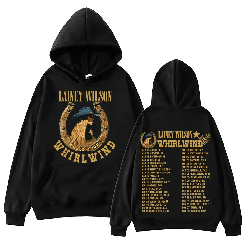 

Толстовка Lainey Wilson Whirlwind Tour в стиле вестерн-кантри для мужчин и женщин, пуловер с длинными рукавами в стиле Харадзюку