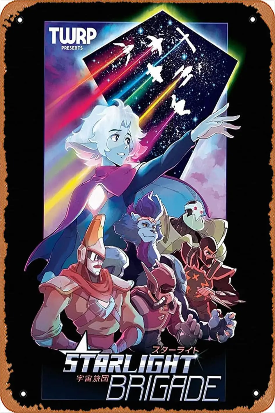 TWRP: Starlight Brigade (Music Video 2019) Metal Sign Retro Wall Decor for Home Cafes Office Store Pubs Club Sign Gift 12 X sign