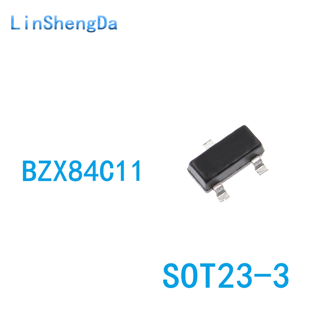 BZX84C11 Zener Diode 11V SMD SOT23 Screen Printing Y1 (100 pieces)