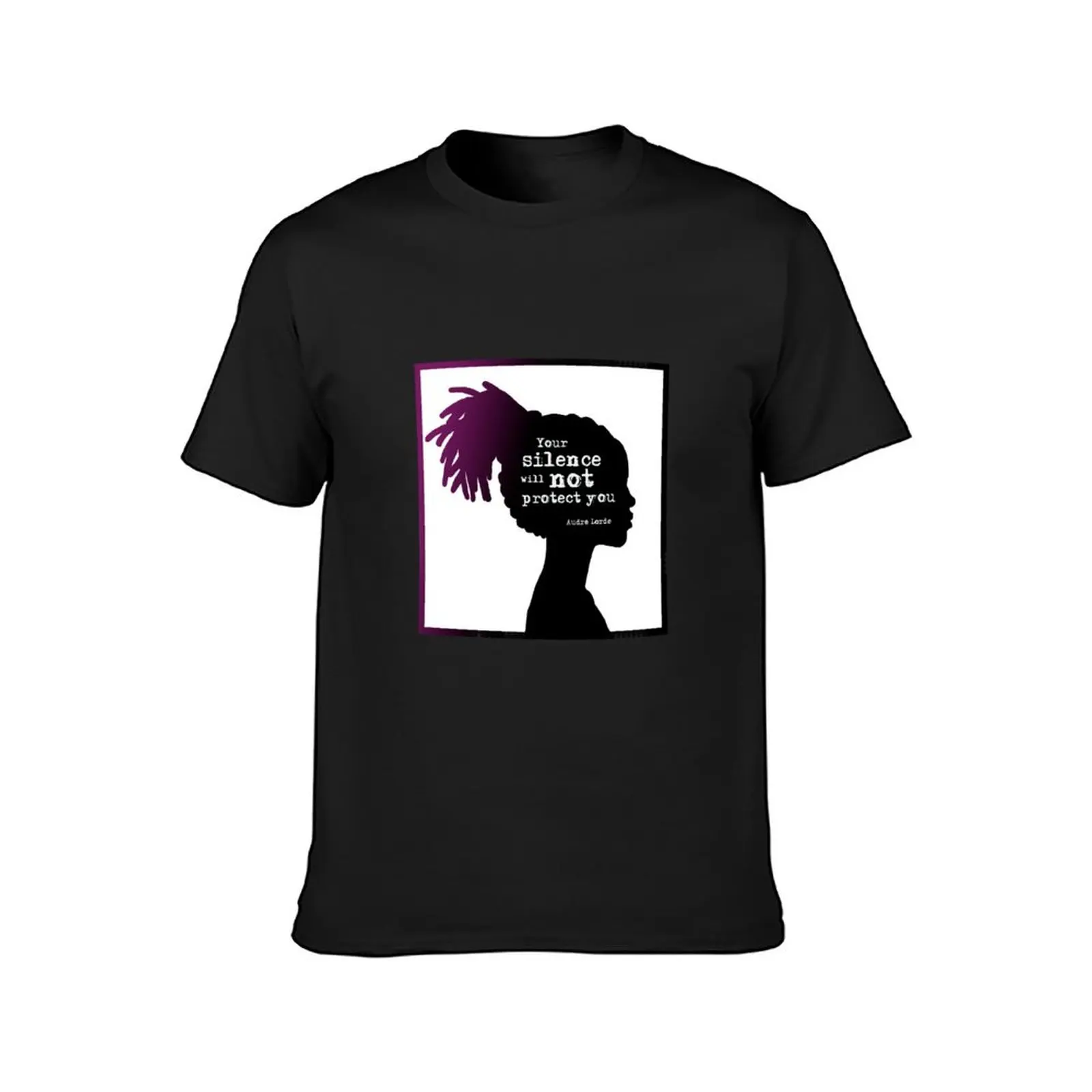 Audre Lorde Silence T-Shirt customs design your own anime mens graphic t-shirts funny