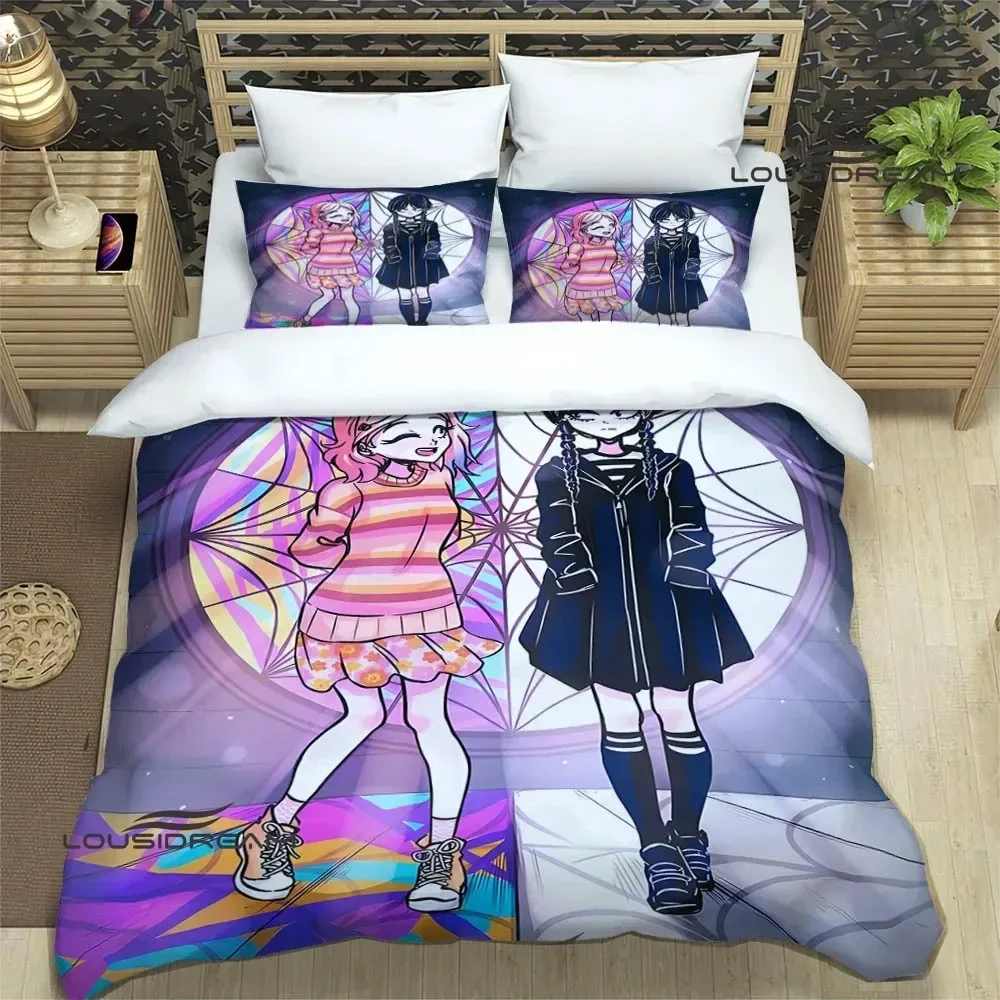 

Wednesday Addams Printed Bedding Sets exquisite bed supplies set duvet cover bed comforter set bedding set luxury birthday gift