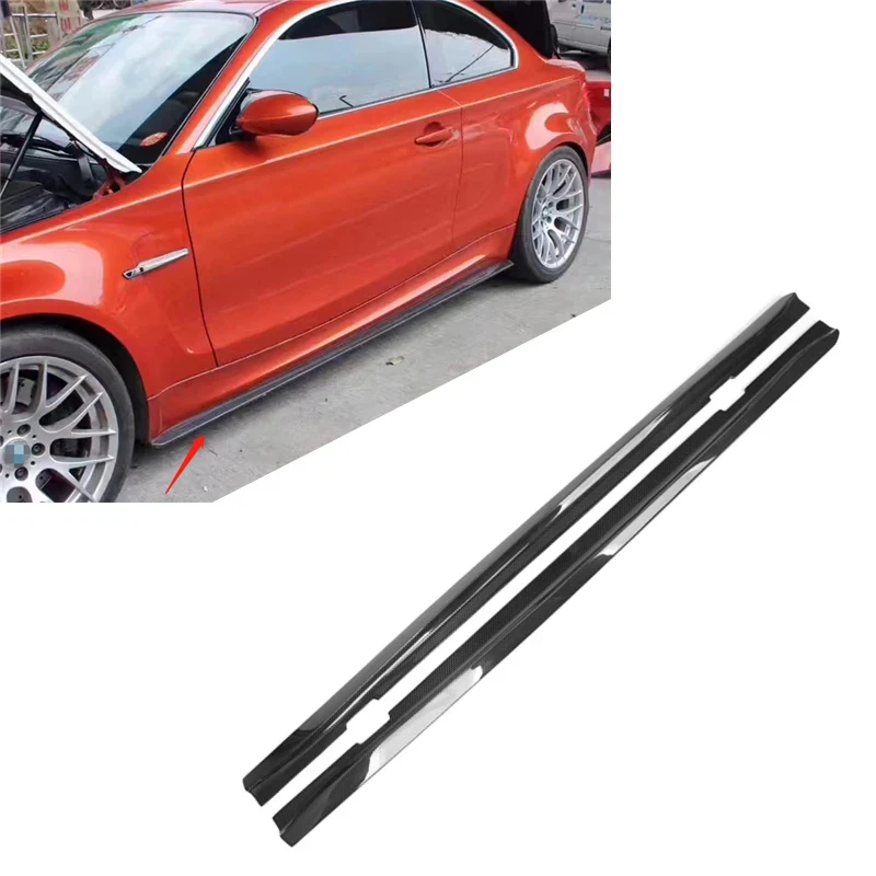 Carbon Fiber R Style Side Skirt Stickers for BMW E82 E88 2011, Classic Auto Exterior Parts