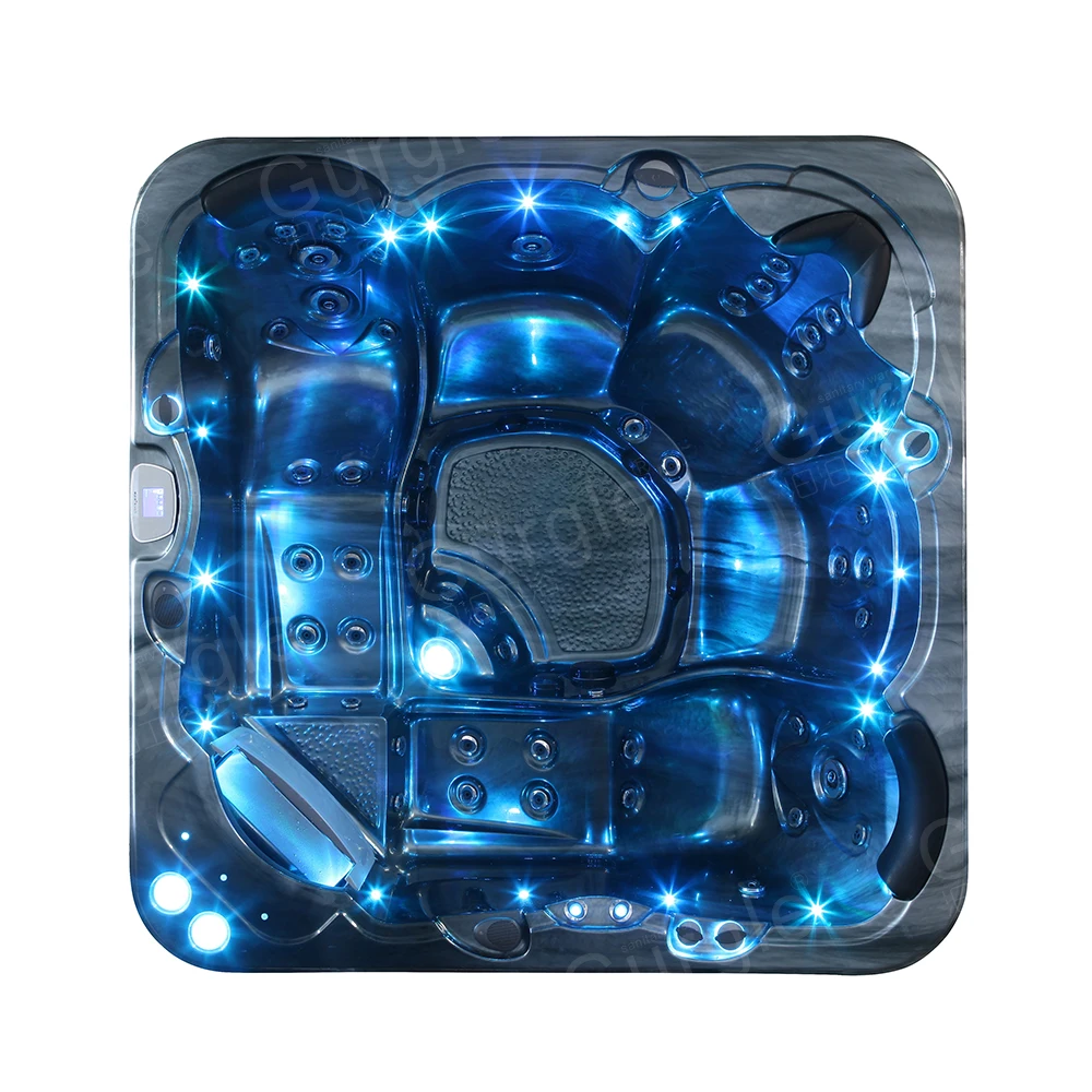 حوض استحمام ساخن في الهواء الطلق كسول أحواض سبا بركة Jacuzier دوامة تدليك حوض الاستحمام #1