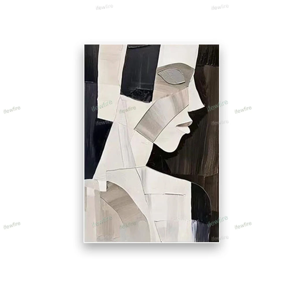 

Abstract Oil Painting Hand Drawn 100% Wall Art for Home Living Room Decor Interior Aesthetics