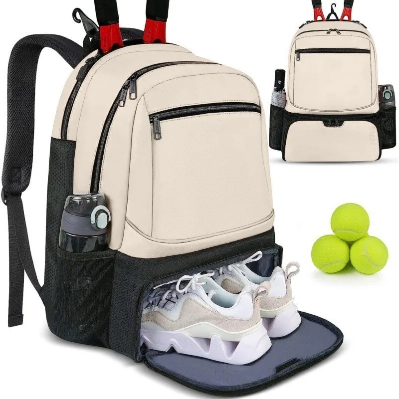 

New Fashionable Casual Sports Tennis Bag Tennis Backpack for Men and Women with Insulated Pocket Large Capacity Badminton Bag