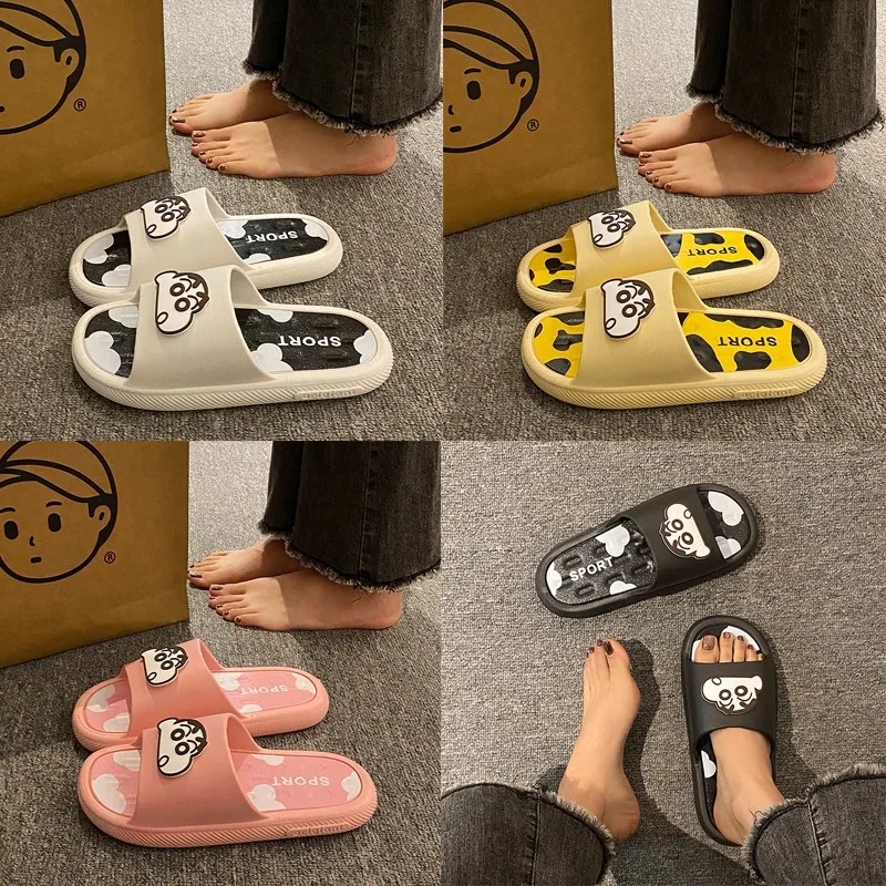 

Cartoon Crayon Shinchans Women Slippers Anime Fashion Summer Non-Slip Sandals Home Bathroom Comfortable Slippers Casual Shoes