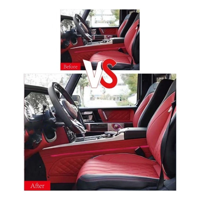 For G-class  to 2008-2012 Interior Kit Customize Auto Interior Accessories Screen Leather G63 Gwagon