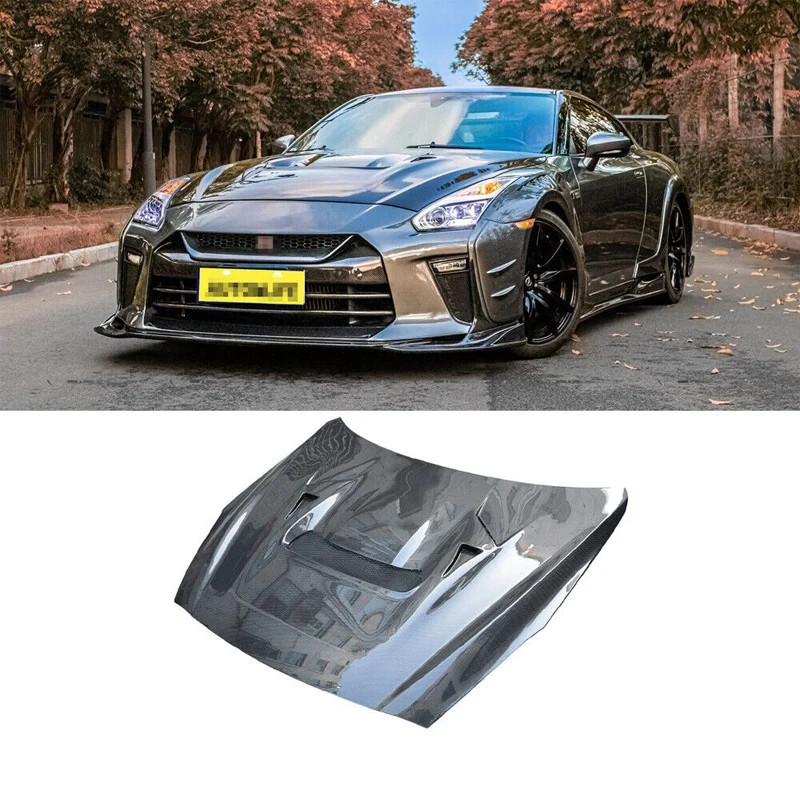 

Передняя крышка капота двигателя из углеродного волокна для Nissan GT-R GTR R35 2008-2022 гг.