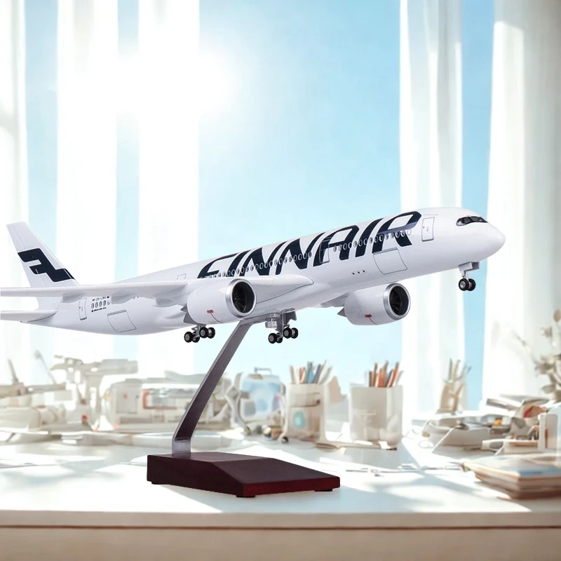 

Toy Airplane For Kids Airplane Airbus A350 Finland 47CM 1/142 Scale FINNAIR Airline Model Diecast Plastic Resin Plane For