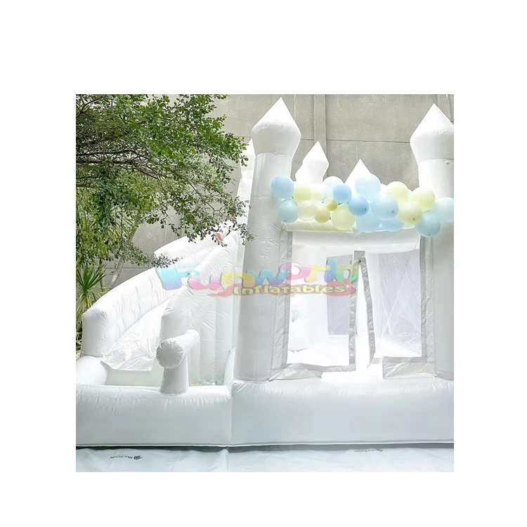 

Inflatable Bounce Castle Combo Jumping Trampoline Large Wedding Bouncy Jumping Commercial White House for Party
