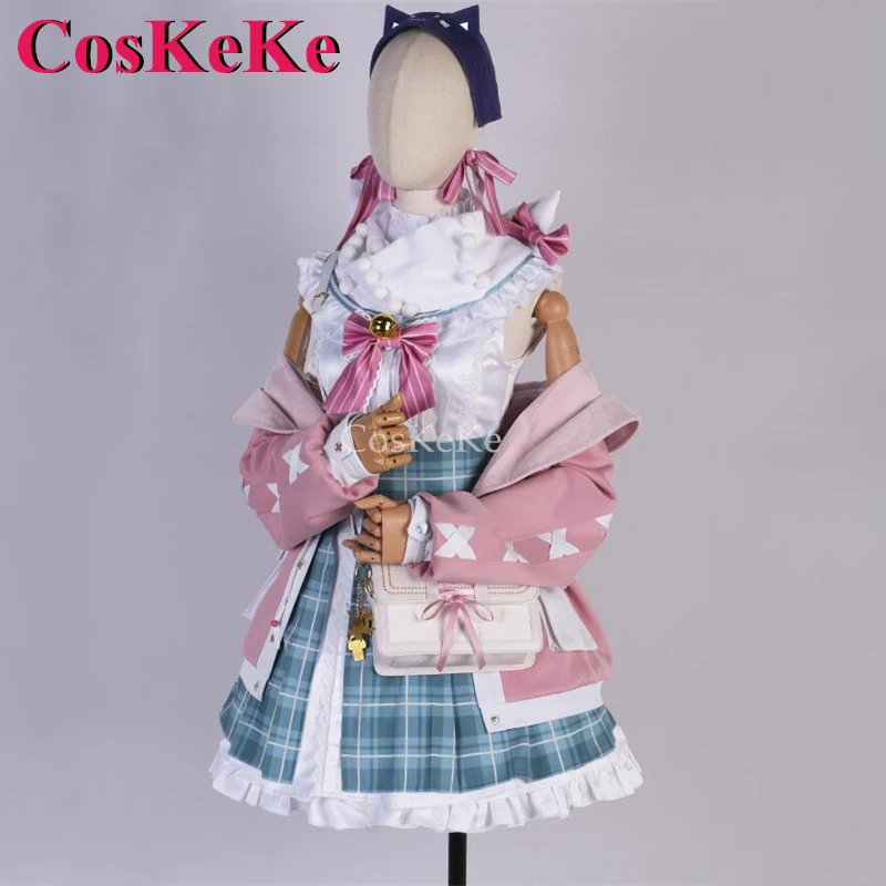 CosKeKe Millie Parfait Cosplay Anime VTuber NIJISANJI Costume Sweet Lovely Winter New Outfit Halloween Party Role Play Clothing