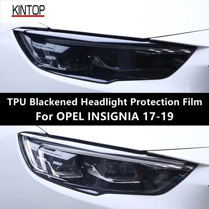 

For OPEL INSIGNIA 17-19 TPU Blackened Headlight Protective Film, Headlight Protection,Film Modification