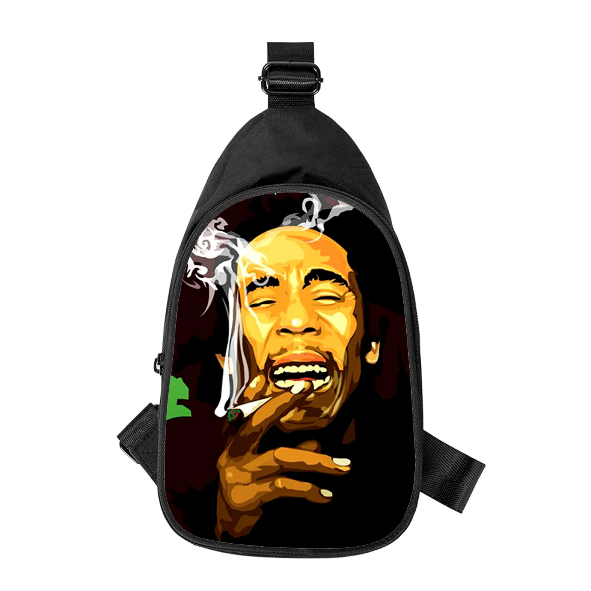 Bob Marley 3D Print New Men Cross Chest Bag Diagonally Women Shoulder Bag Husband School Waist Pack Męska torba na klatkę piersiową