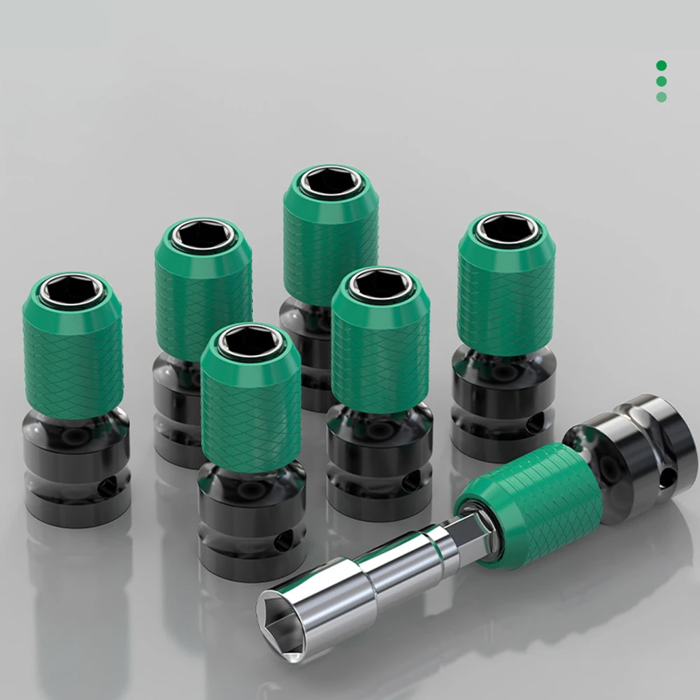 

1/5 шт. Переходник с квадратным приводом 1/2 дюйма на шестигранный 1/4 дюйма, адаптер-переходник для ударных пневматических и электрических гайковертов