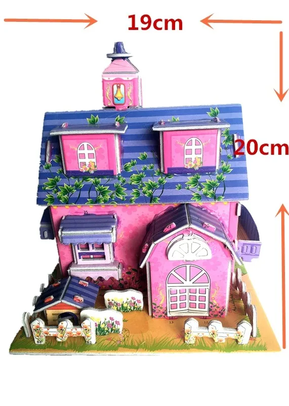 Paper tie pet house small villa burning paper money to do seven Qingming sacrifice pet finished paper house