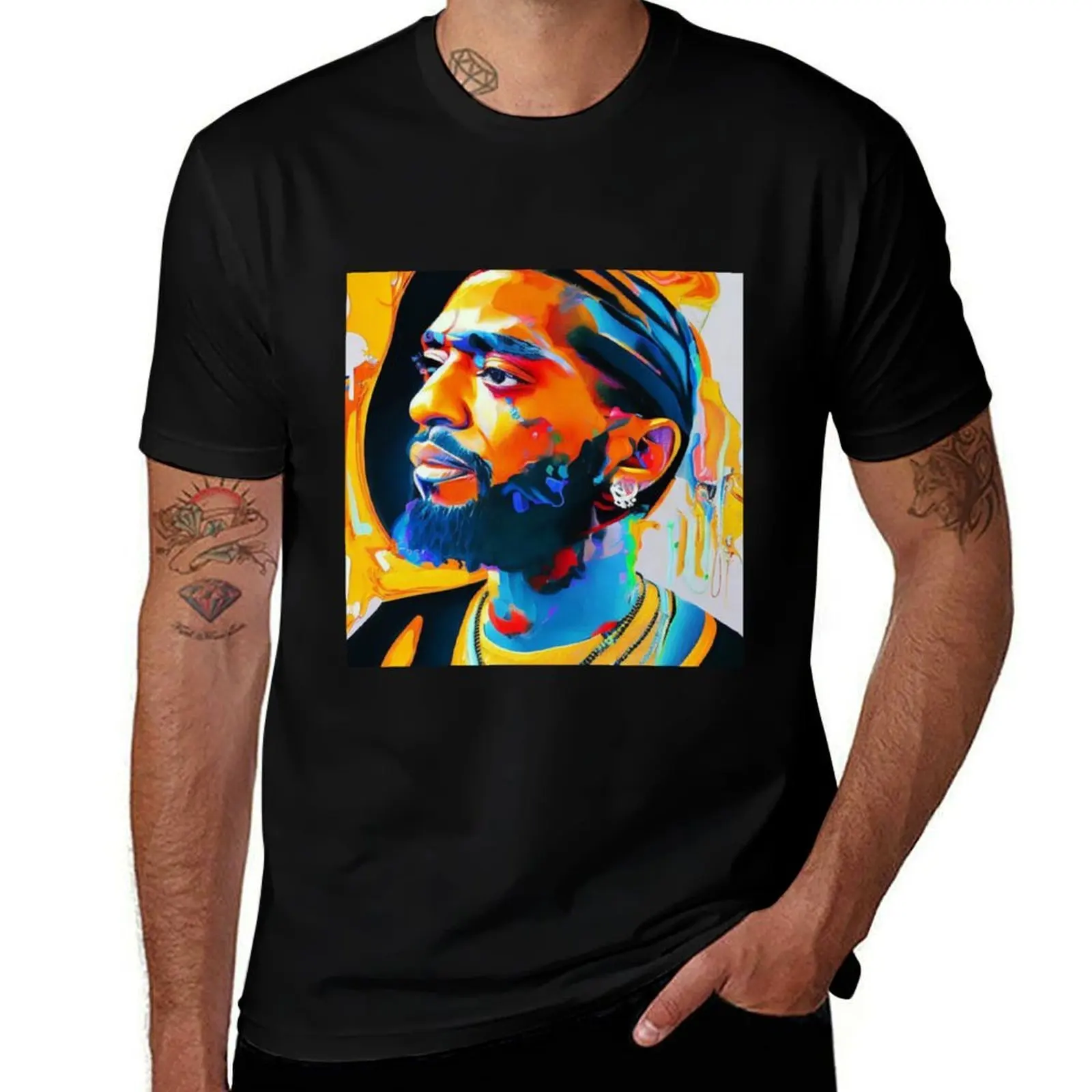 

Nipsey T-Shirt black cotton t-shirt plain for man package man t shirt cotton high quality t shirts for man graphic funny T-Shirt