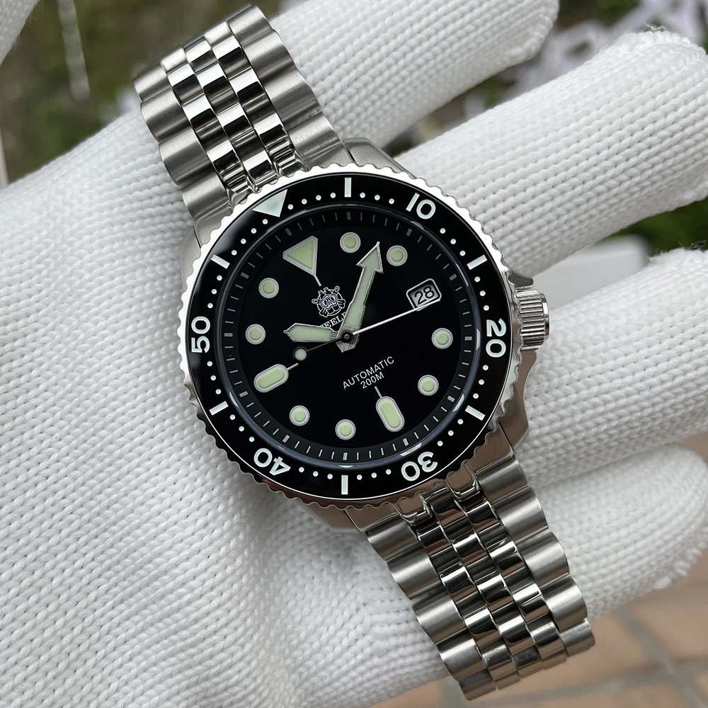 Steeldive Offiical SD1973 Men's Watch Dive Watch NH35 Automatic Mechanical Men's Watch 41mm 200m Diver Watch Men Watches
