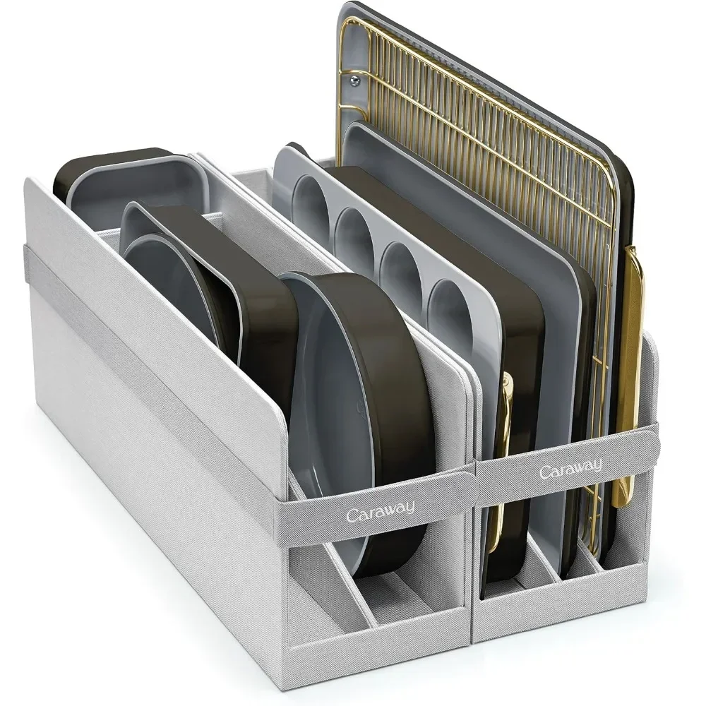 Nonstick Ceramic Bakeware Set - Baking Sheets, Assorted Baking Pans, Cooling Rack, & Storage - Non Toxic, PTFE & PFOA Free