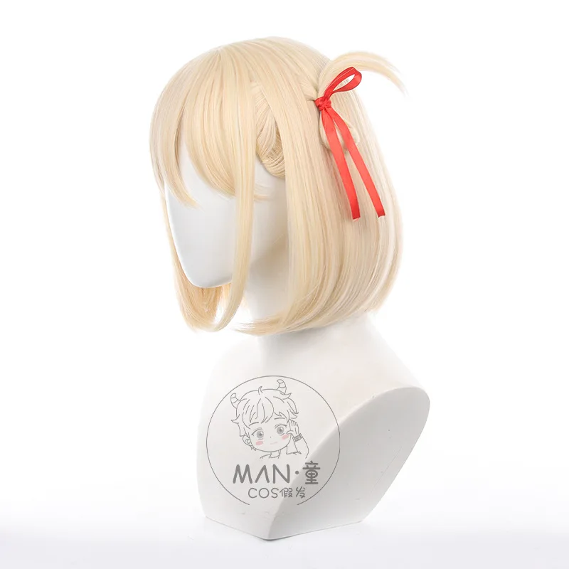 ليكوريس نكص تشيساتو نيشيكيجي شعر مستعار تأثيري بوب قص هدية الهالوين #2