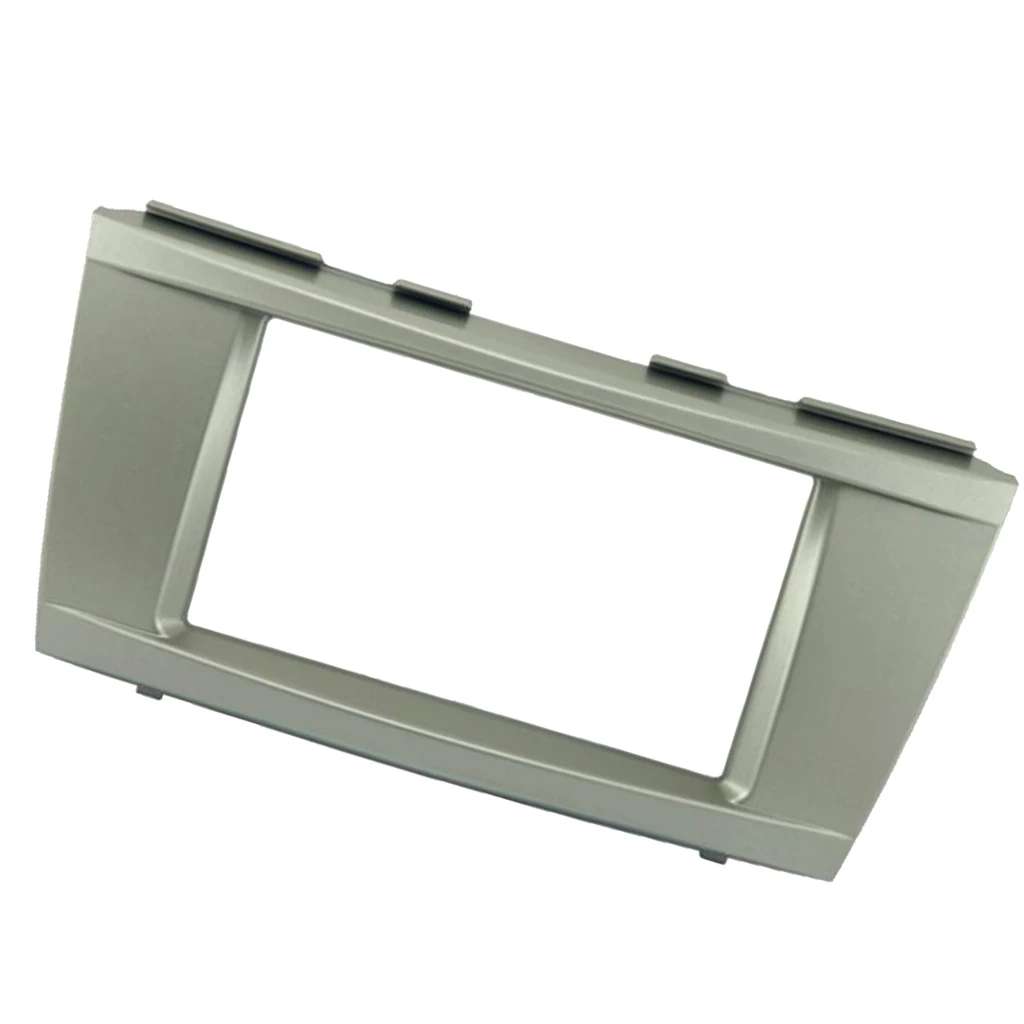 2DIN Car Radio Fascia ABS Frame with Mounting Bracket for Dashboard Audio System Install