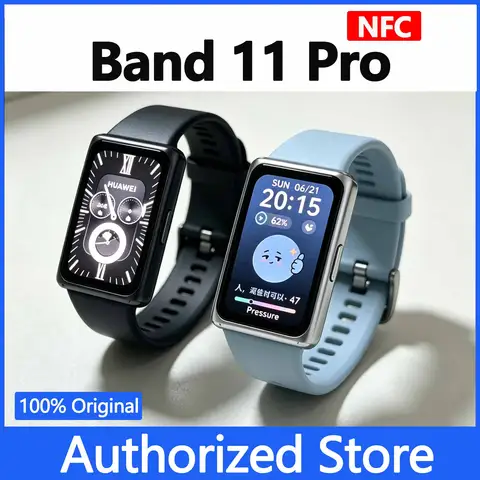 新しいオリジナルHUAWEI Band 11 Proスマートブレスレット、終日心拍数・睡眠モニター、防水スポーツフィットネストラッカー