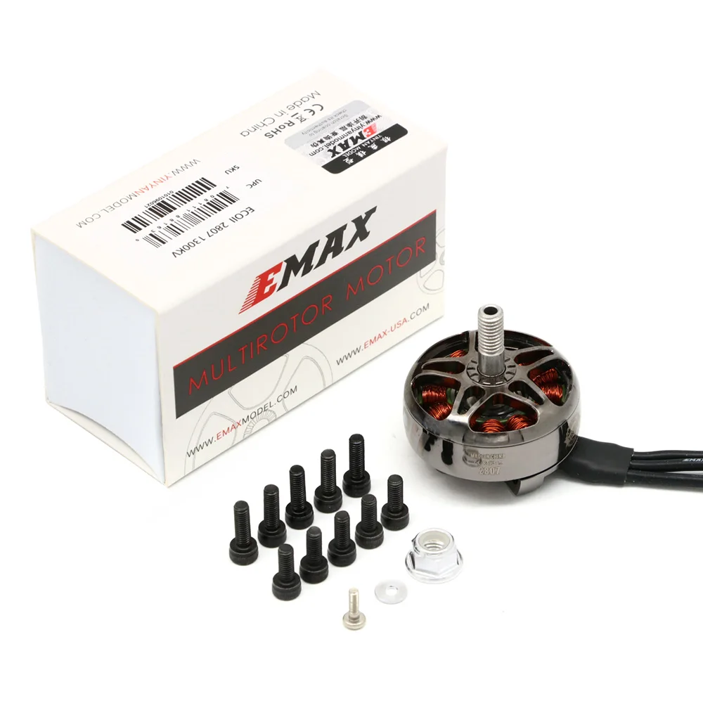 4 Stück EMAX ECO II 2807 6S 1300KV 5S 1500KV 4S 1700KV Bürstenloser Motor – Detail 9