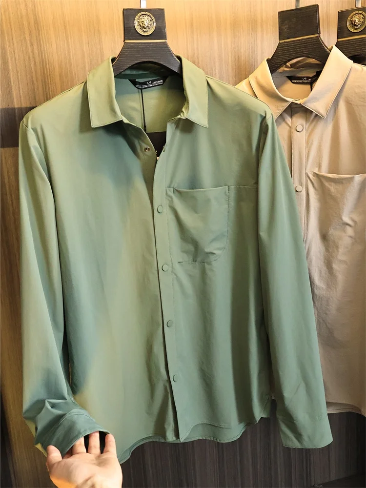 

Exclusive Order Outdoor Function Men's Pure Color Moisture ng Breathable Qui Dry Casual Jaet Faion Urban Sle Lon...