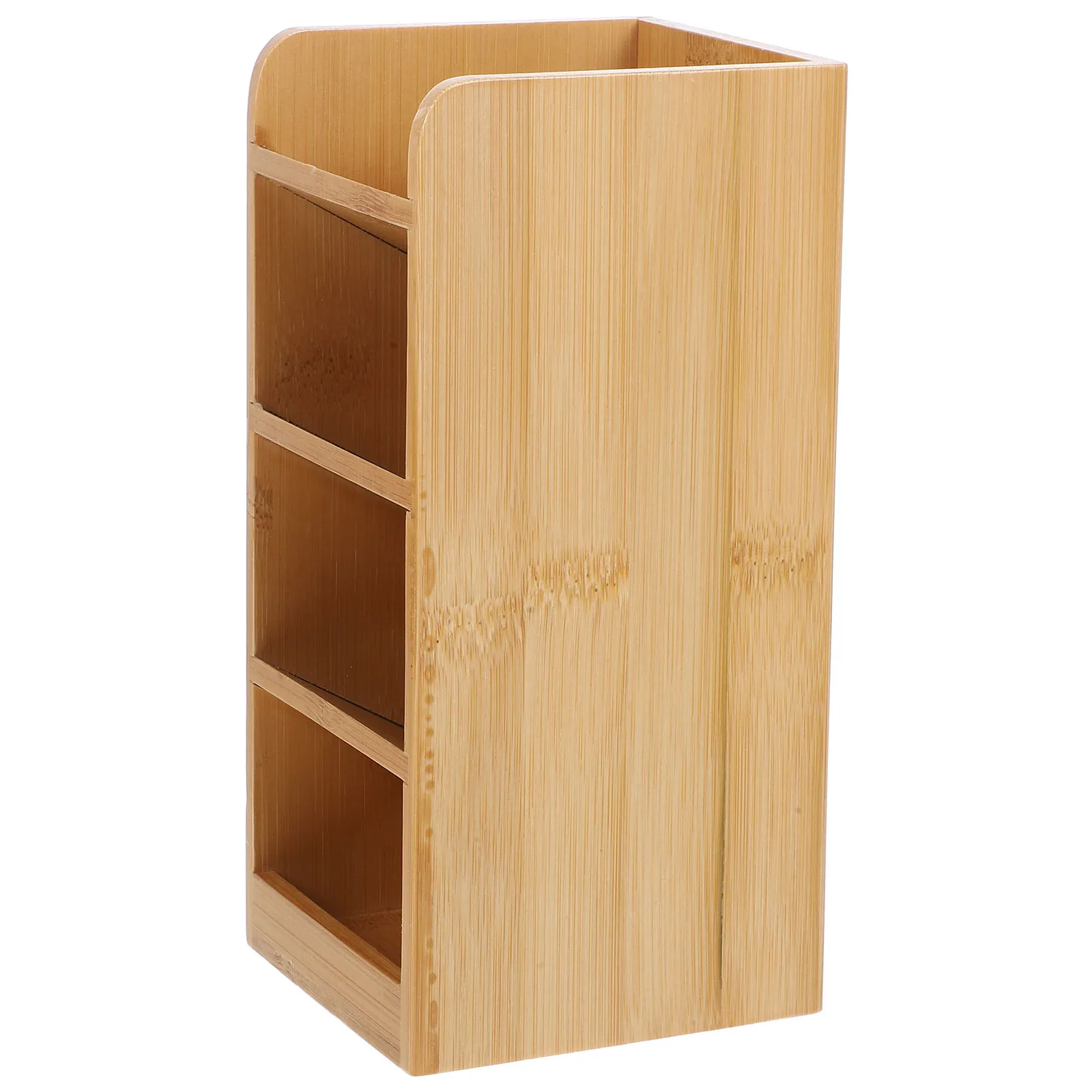 

Desktop Pen Organizer Wooden Desk Holder for Pencils Markers Crayons Office School Supplies Storage Container Efficient