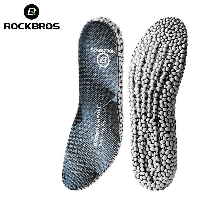 

ROCKBROS Hiking Running Unisex Insoles For Shoes PU Popped Rice Particle Foam Breathable Soft Protects Knees Templates For Feet