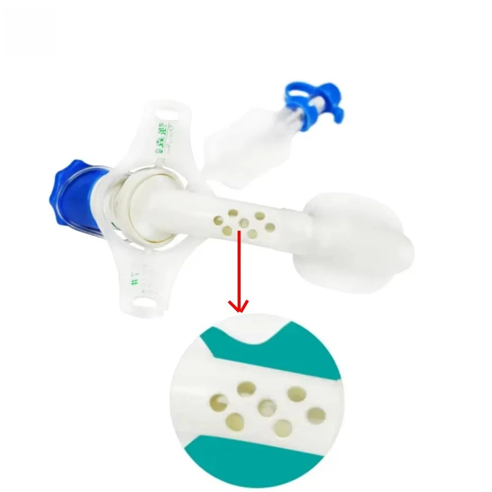 Disposable Fenestrated Tracheostomy Tube Cuffed Set with Inner Cannula