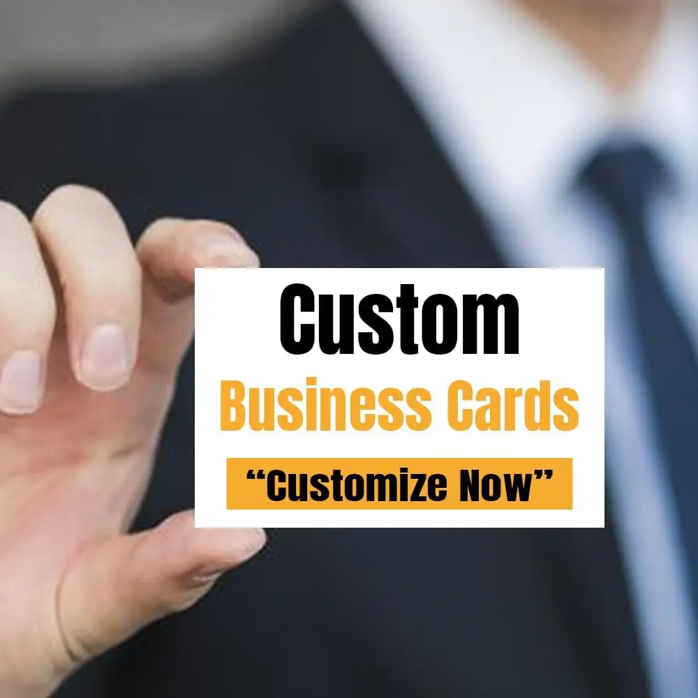 Custom Business Cards Add Photo/LOGO/Text Personalized Business Cards for Small Business 300gsm Matte Paper Front & Back Sides P