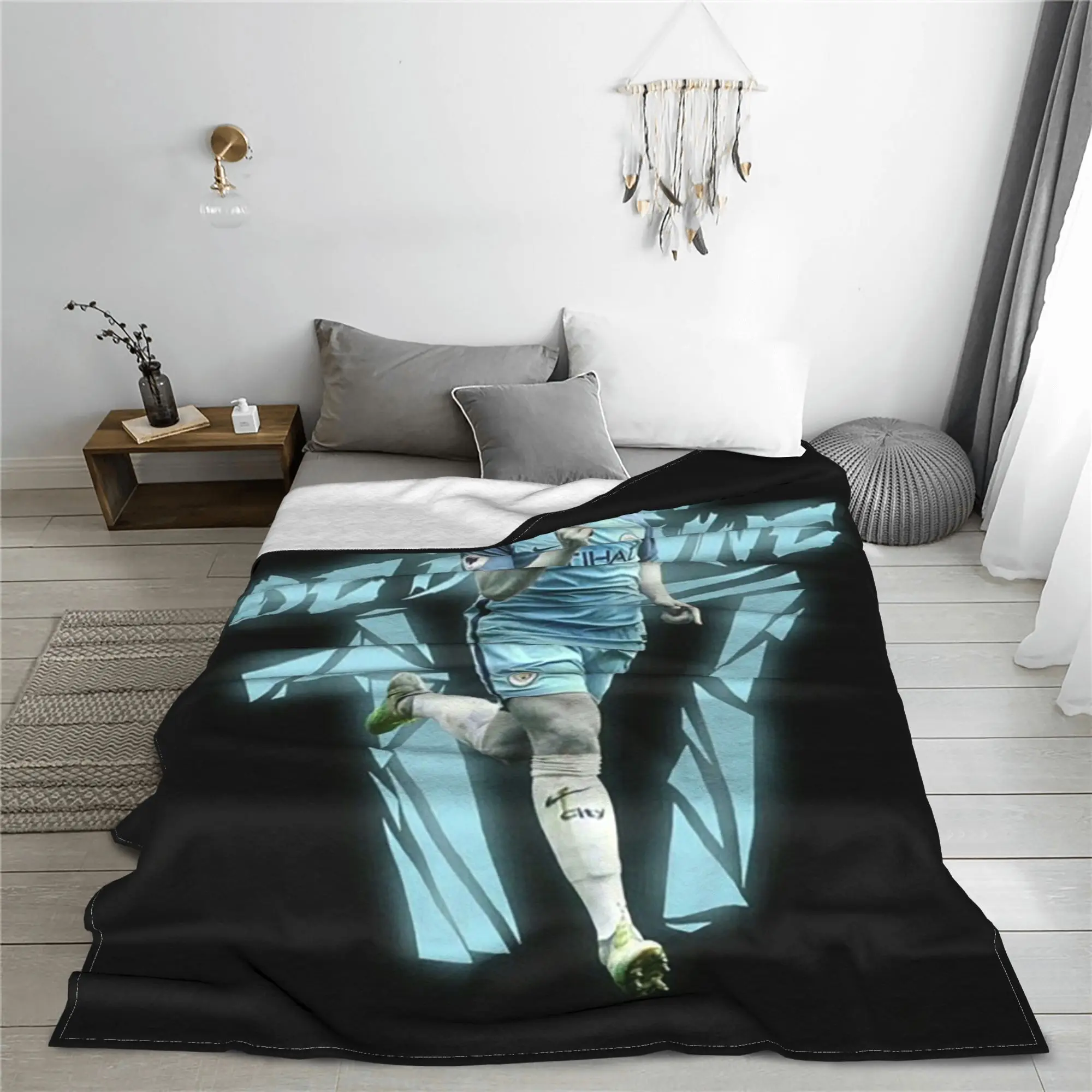 كيفن دي بروين تصميم البطانيات لينة الدافئة الفانيلا رمي بطانية الفراش للسرير غرفة المعيشة نزهة السفر المنزل الأريكة