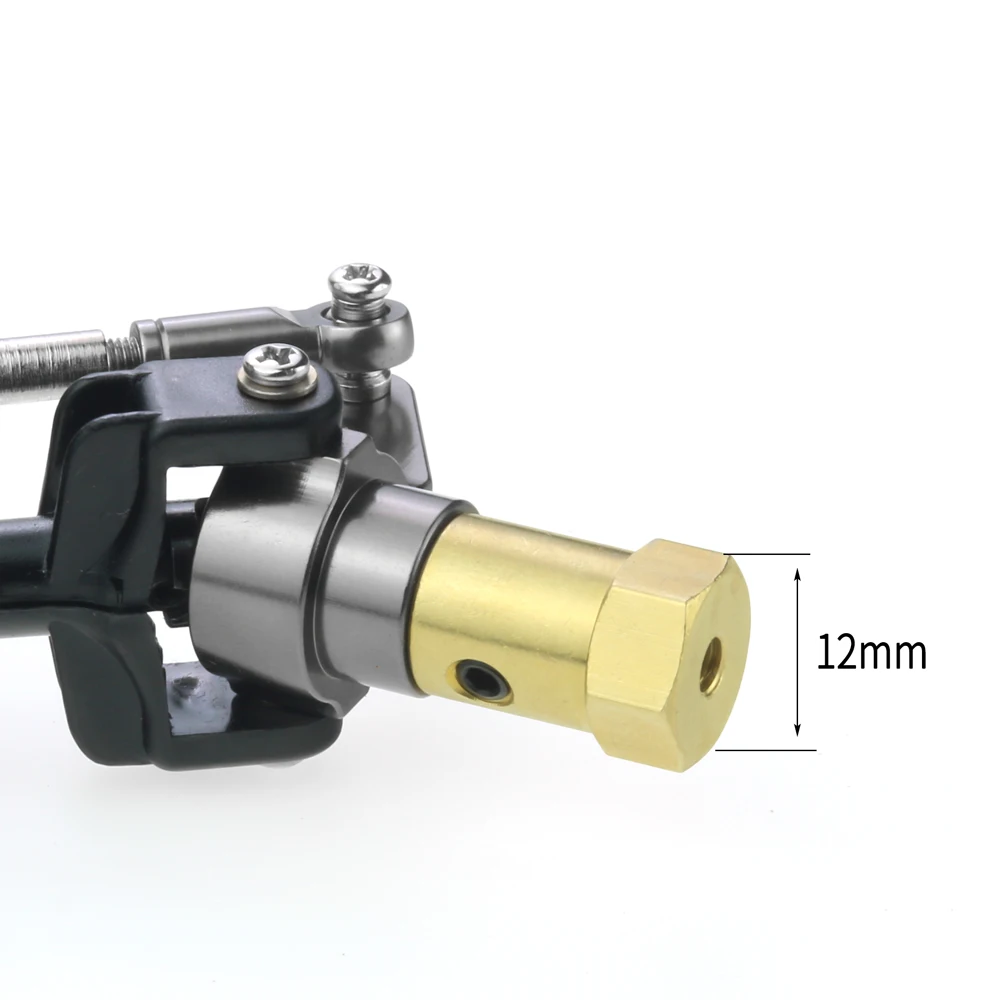 Adaptateur hexagonal de moyeu de roue en laiton, 5mm à 12mm, pour WPL B14, B16, C14, C24, MN, D90, D91, MN99S RC Car Upgrade, 4 pièces