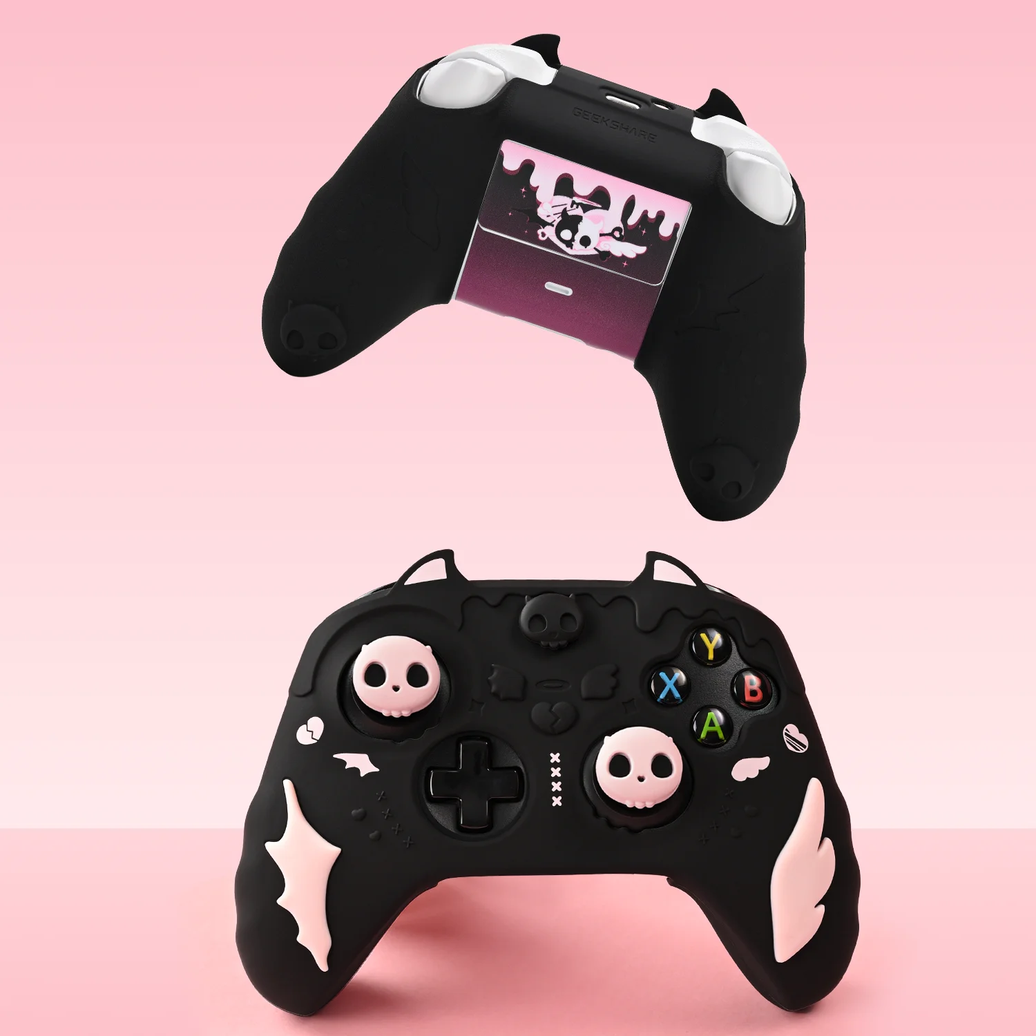 Sweet Skull Silicone Soft Protector Sticker Skin For Xbox Se