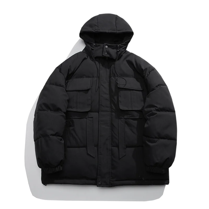 Alta qualidade à prova de vento oversized down jacket masculino inverno parkas ao ar livre grosso casacos de carga quente