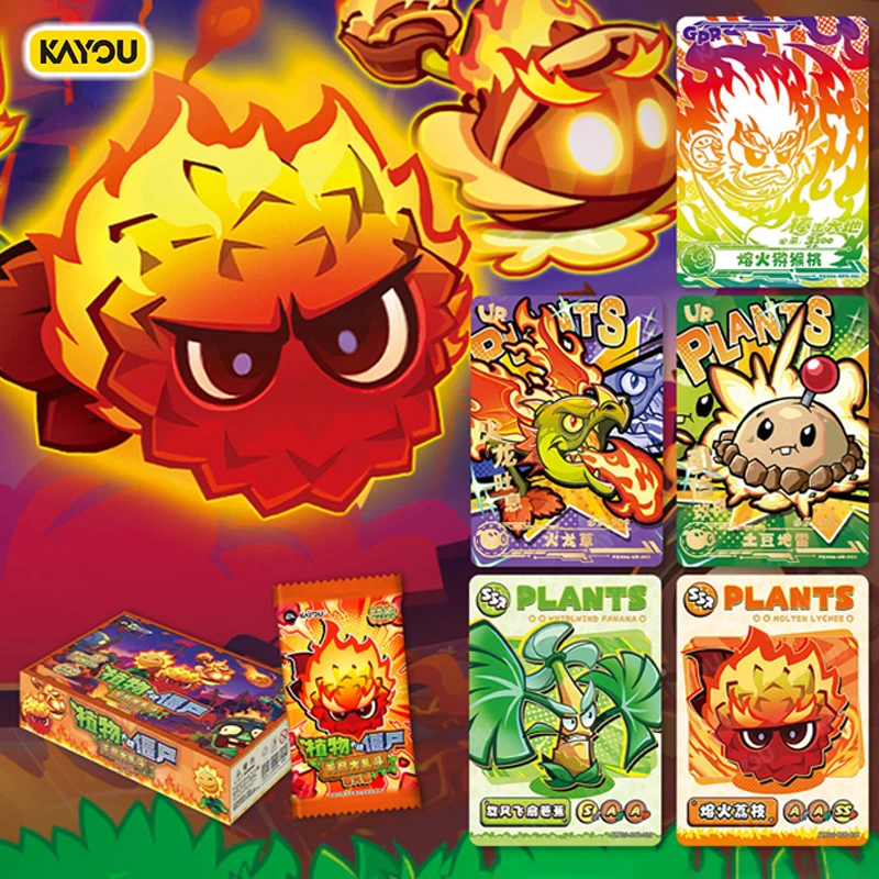

KAYOU Plants Vs Zombies Card Genuine Endless Brawl 6th Anime Cartoon Game Collectible Cards Toy Figurine Children Holiday Gifts