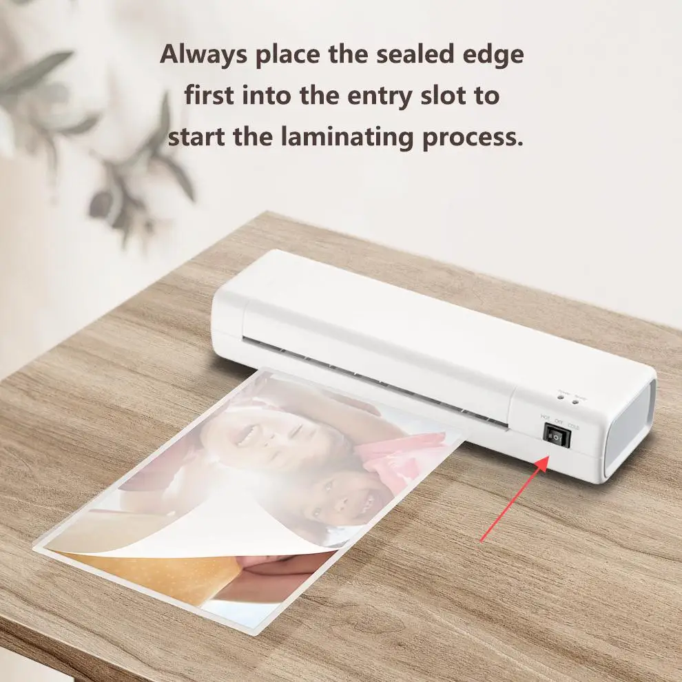 A4Laminating Machine Hot Cold Mode Photo Plastic Sealing Apparatus Automatic Small Office Document Sealing Device laminator
