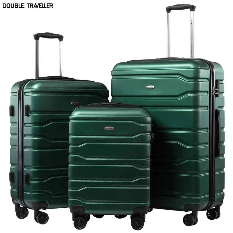 

New 20''24/28 inch Rolling luggage set travel suitcase on wheels 20inch carry ons cabin trolley luggage bag ABS+PC case
