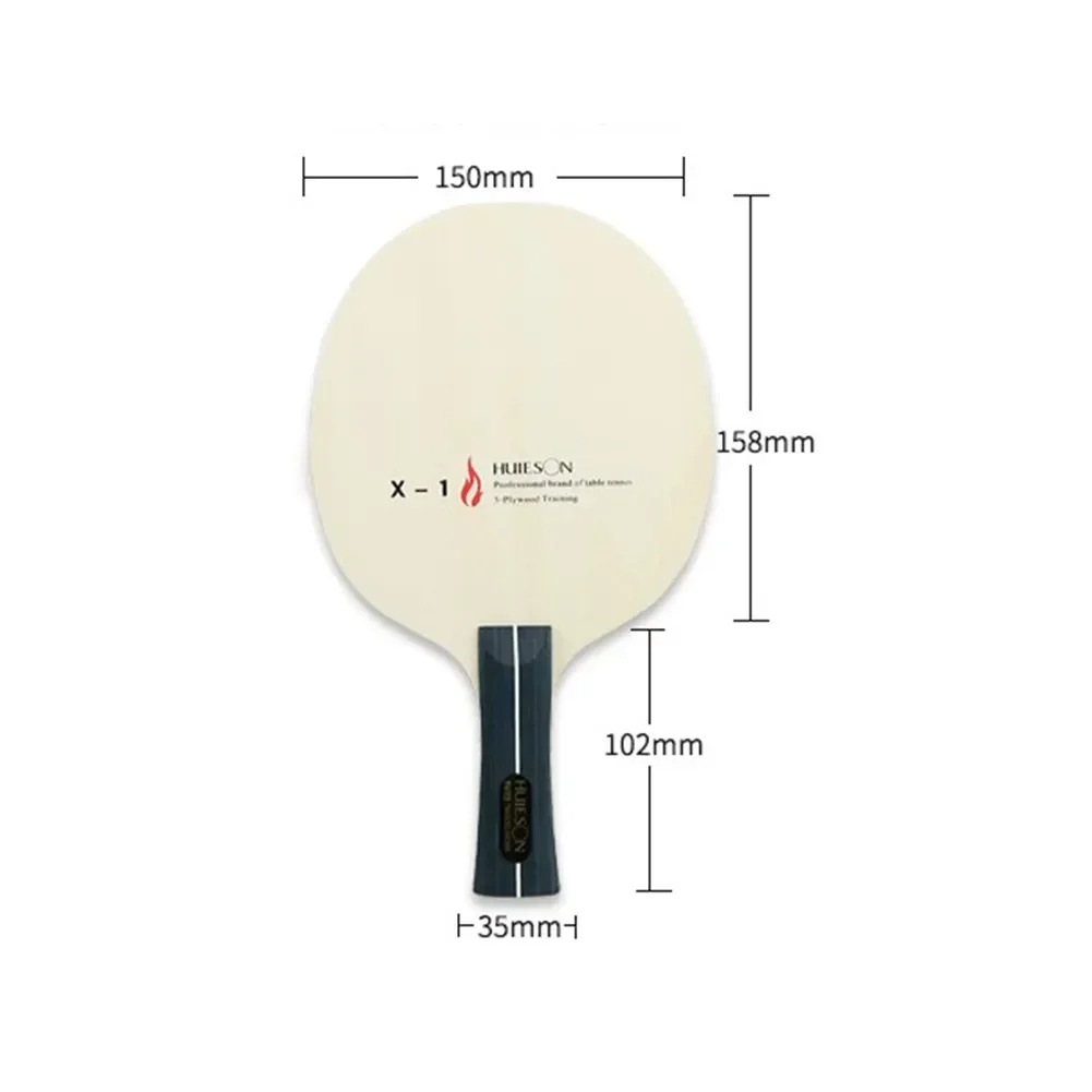 Poteax 1pc raquete de tênis de mesa placa inferior madeira ping pong lâmina paddle alça longa 6mm lâmina de tênis de mesa de madeira pura