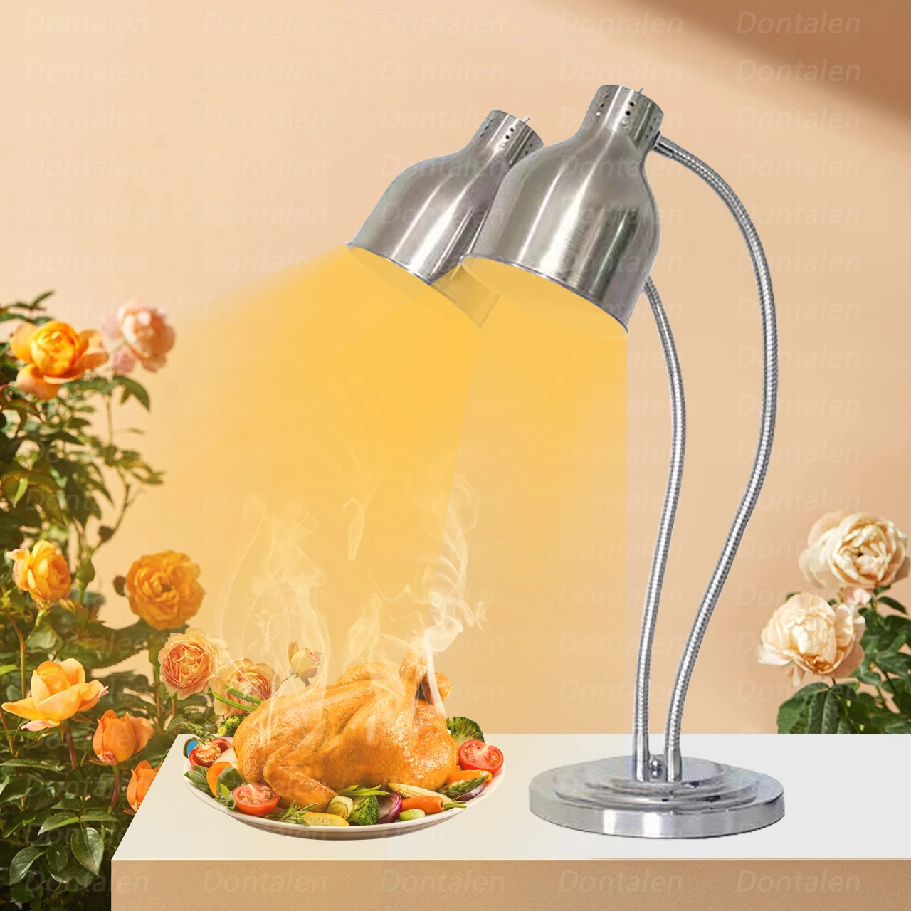 High-quality stainless steel food warmer electric self-service food warmer for heating and serving kitchen machines