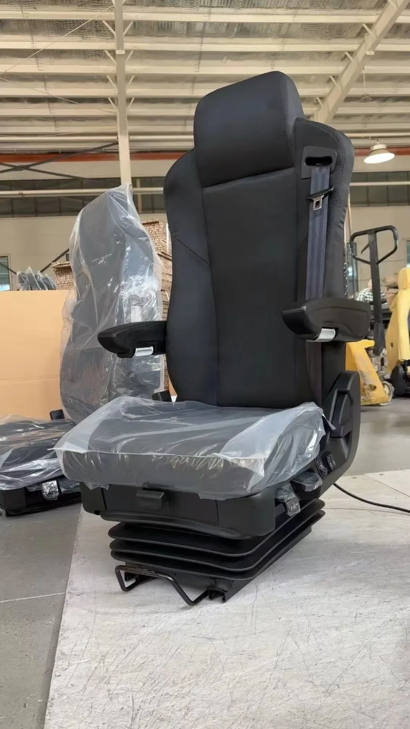 Picture 3: Heavy-Duty Truck Driver's Seat with Air Suspension Ventilation Heating Adjustable Backrest Comfortable Durable New Condition