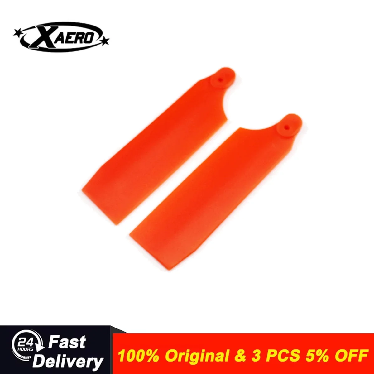 Tarot TL7057-03 700 Helicopter Orange Fluorescent Plastic Tail Rotor Blades for ALIGN T-REX 700 700E 700L 700X DFC RC Parts